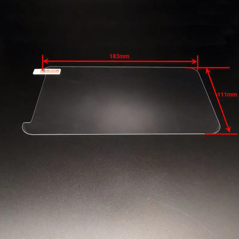 100pcs Universal Tempered Glass Film Screen Protector for new 7 inch Tablet Protective Film+Cleaning Wipes Size 183x111mm