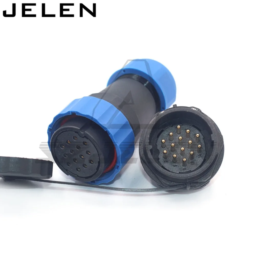 Фонарь 14 контактный разъем для электрического провода водонепроницаемые