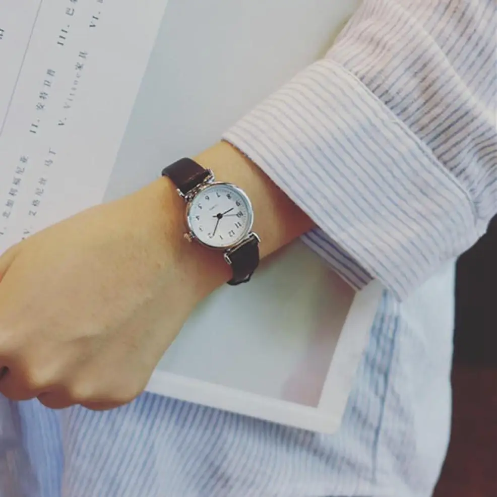 

Timezone #301 Duobla Simple Women Quartz Analog Wrist Small Dial Delicate Watch Luxury Business Watches