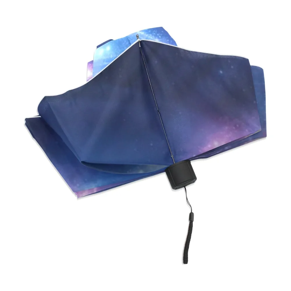 Новый подарок Космический зонтик Галактики Nebula Cloud на заказ складной для