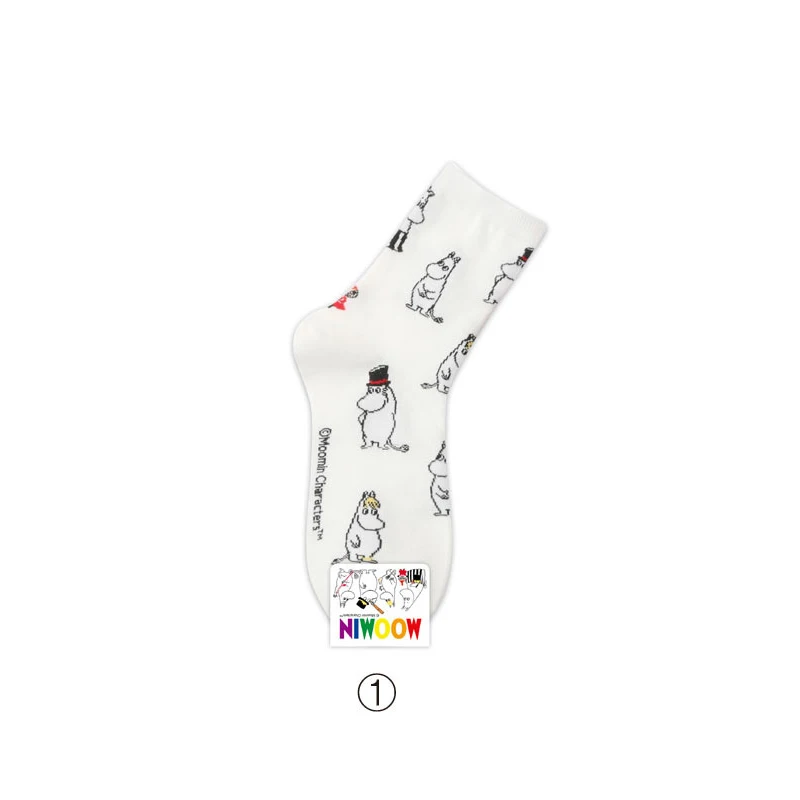2018 Mumin Moomin Corta Vento Pantoufles D'ete Femme Momine зимние теплые женские хлопковые уличные белые