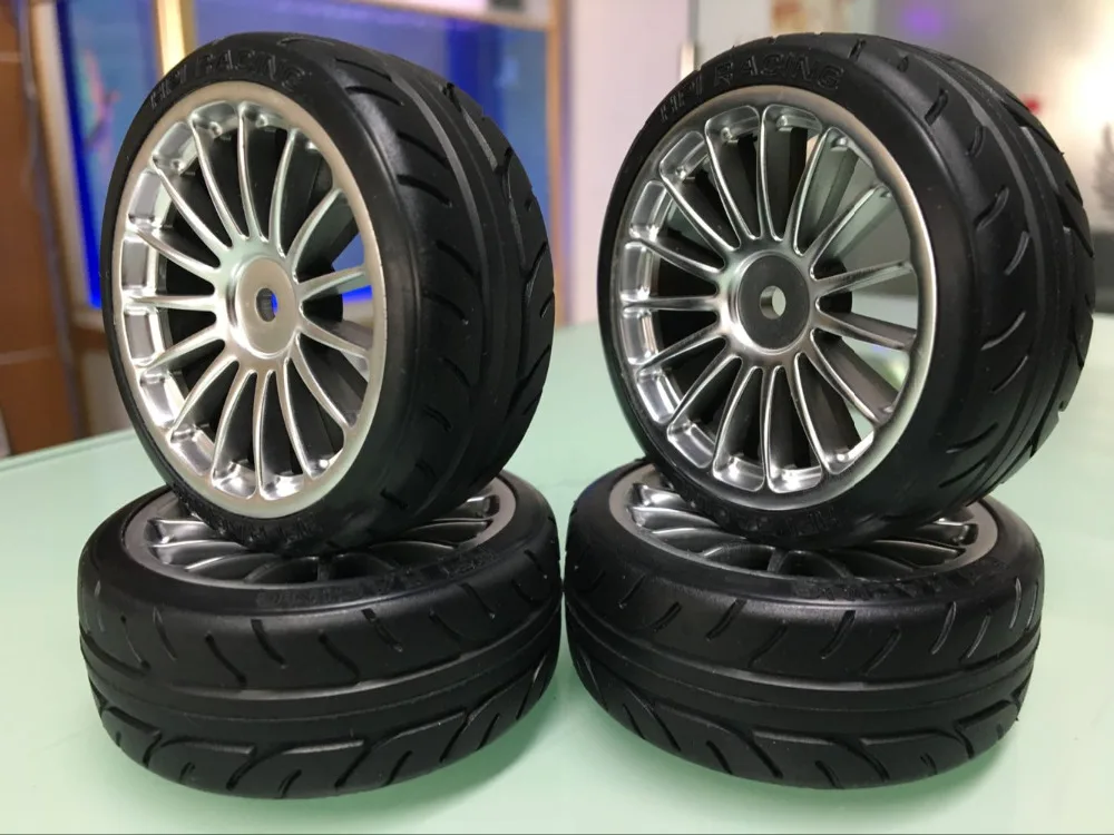 1/10 RC HEX 12 мм электрические дрифтерные колеса/шины для гонок на плоской дороге 4 шт