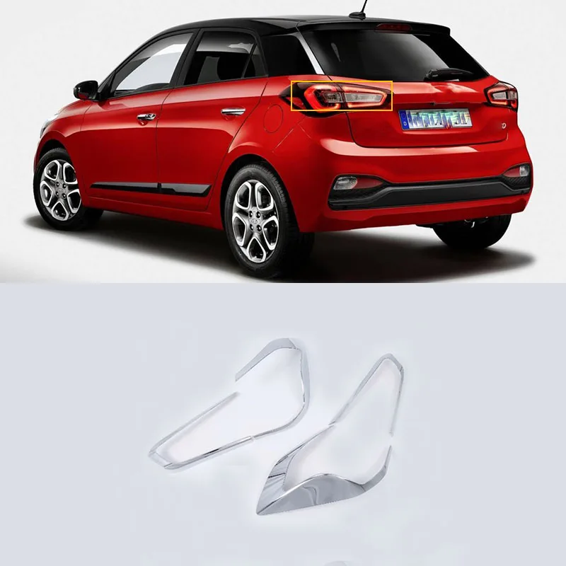 

ABS Chrome Exterior car-styling accessories taillight cover For HYUNDAI I20 high quality