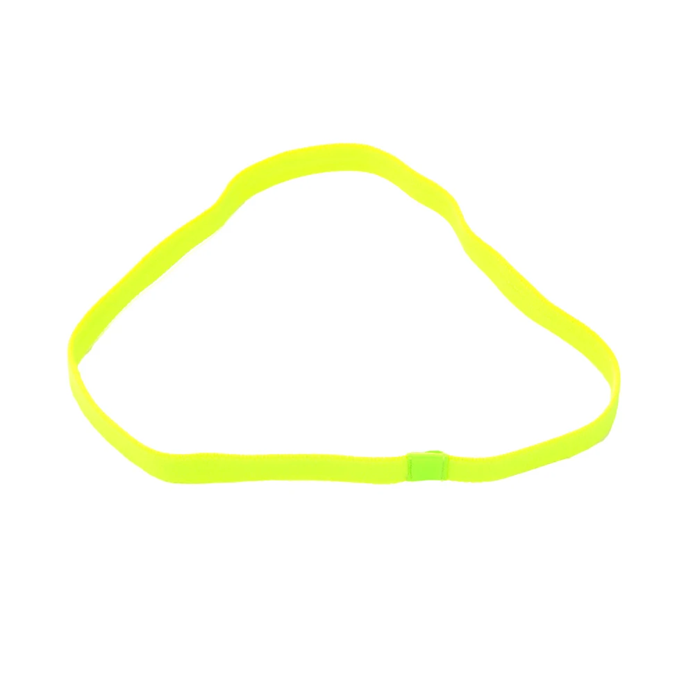 fluorescent yellow Новинка, яркие цвета, противоскользящая Спортивная эластичная повязка на голову, Софтбол, Футбольная лента для волос при занятиях йогой, женские, девичьи аксессуары для волос, повязка# H1017 - Цвет: fluorescent yellow