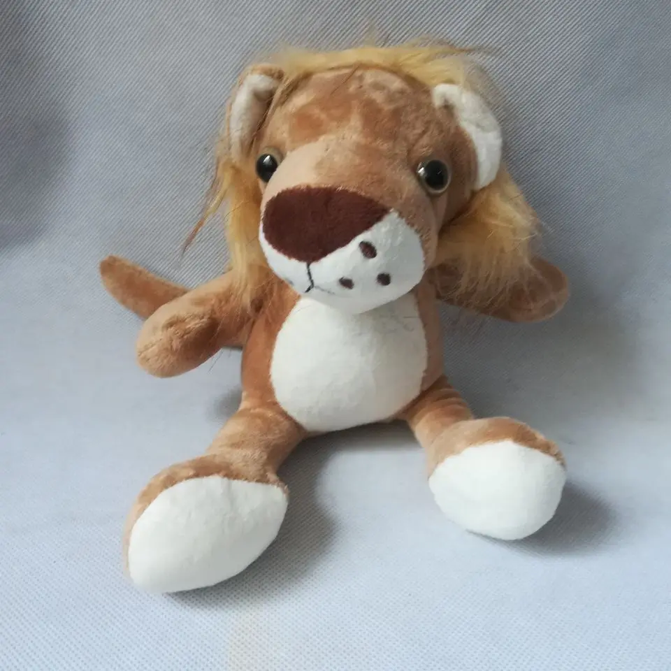 

about 20cm sitting jungle lion plush toy soft doll baby toy birthday gift b2010