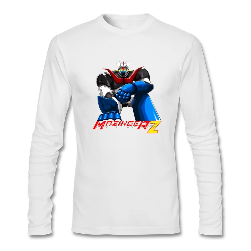 Футболки Mazinger Z Crazy Group из чистого хлопка с длинным рукавом | Мужская одежда