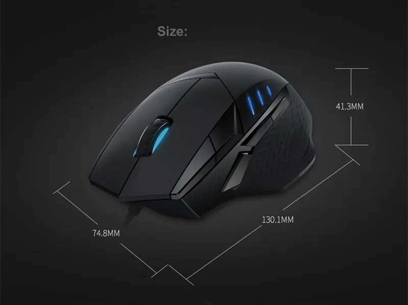 Rapoo VT300 ИК Оптическая Проводная игровая мышь с 6200 dpi регулируемая для геймера PUBG компьютерная мышь