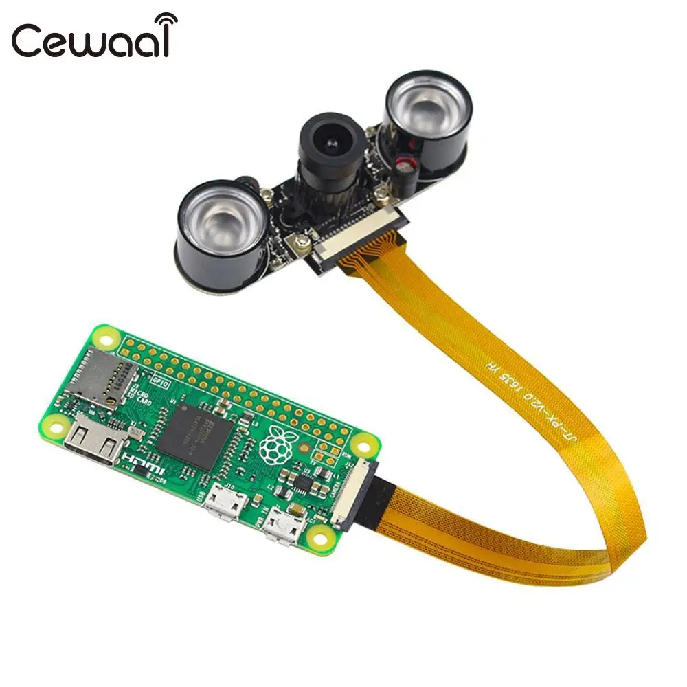 CEWAAL Fisheyes широкий формат ночное видение камера Cam Vedio для Raspberry Pi Zero инфракрасный + 2