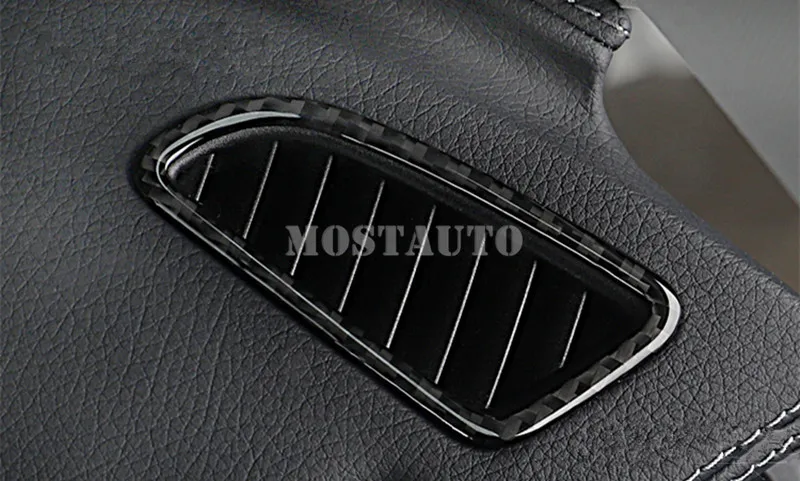 For Benz GLC X205 X253 Carbon Fiber Dashboard Side Air Vent Outlet Cover 2015-2021 2pcs Car Accessories Interior Decor | Автомобили и