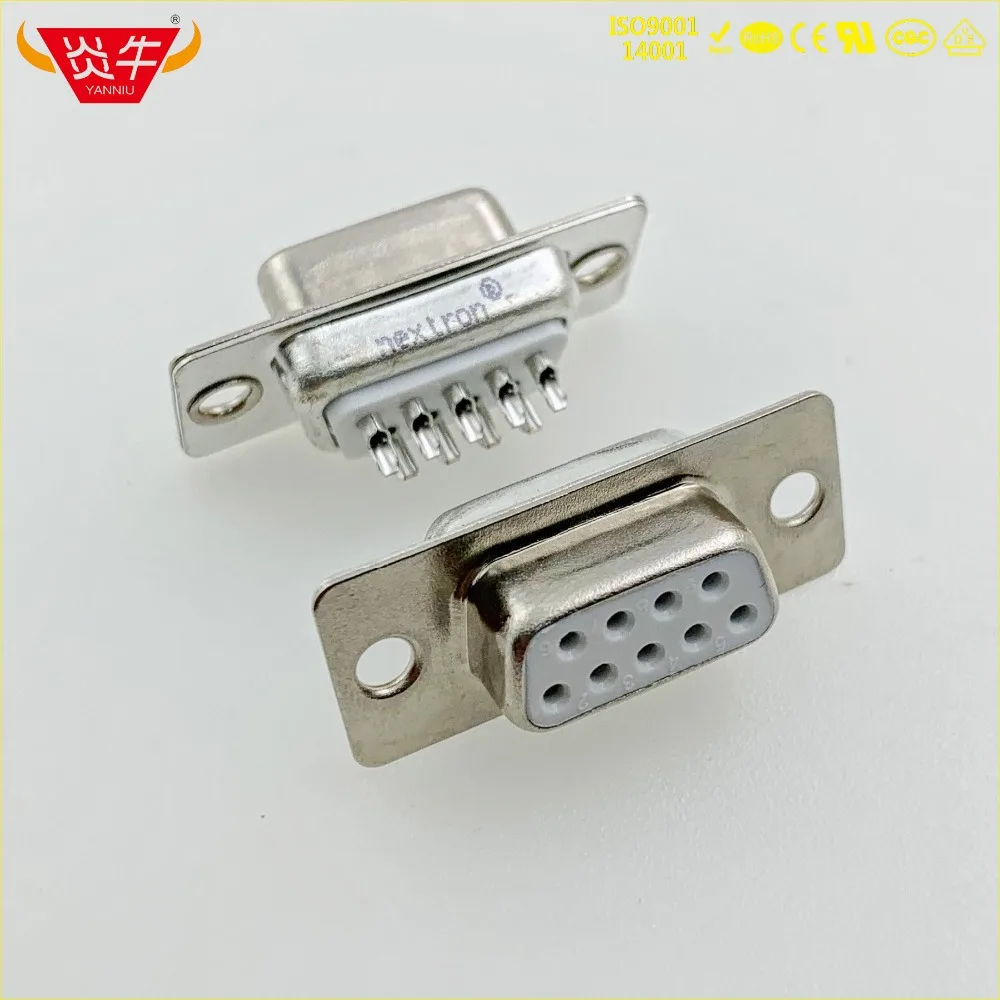 DB9 DB 9P Женский RS232 с гнездом 9PIN коннектор D SUB интерфейс последовательной связи