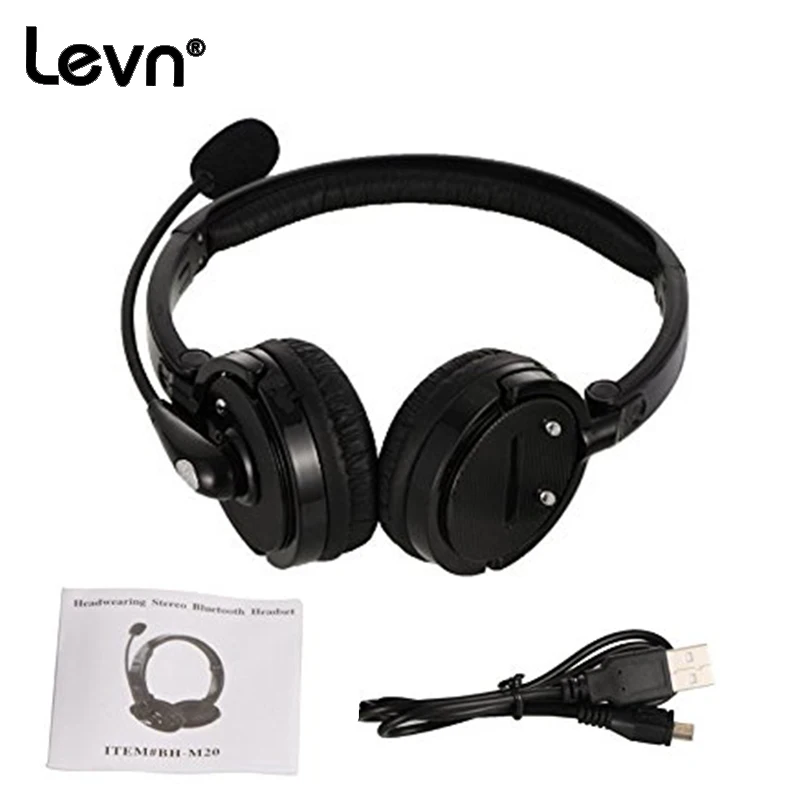 100% Оригинал LEVN Bluetooth-гарнитура с Микрофоном Шумоподавления Наушники kulakl k