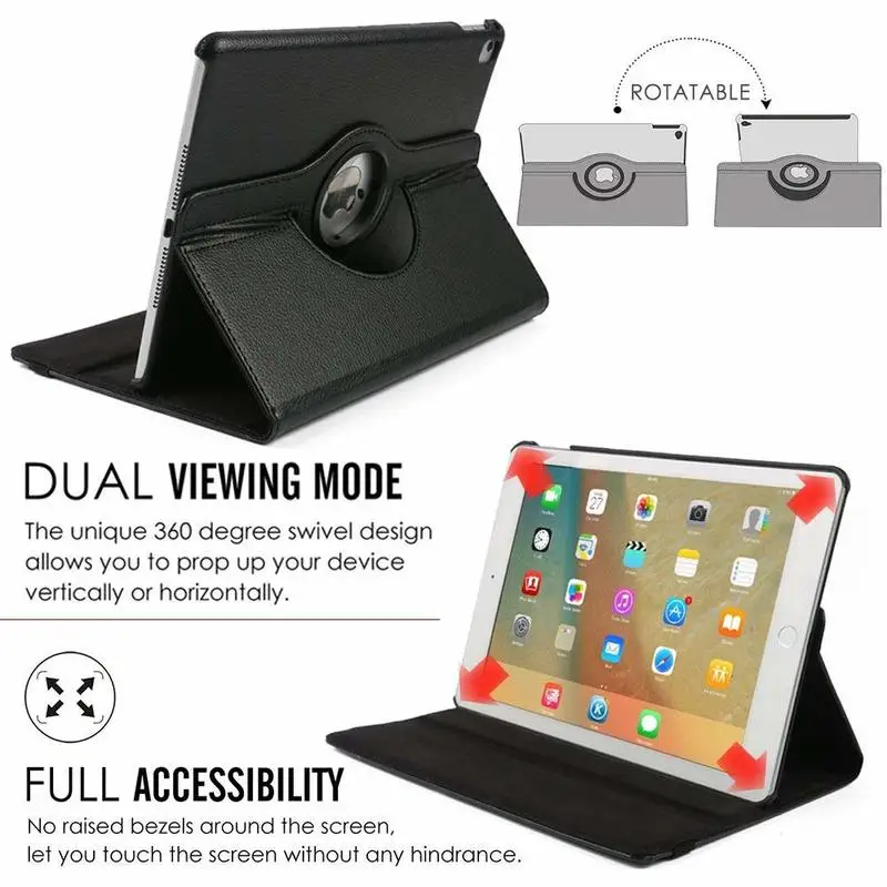 Умный чехол для iPad 2017 Pro 10 5 дюйма вращающийся на 360 градусов подставка нового A1701