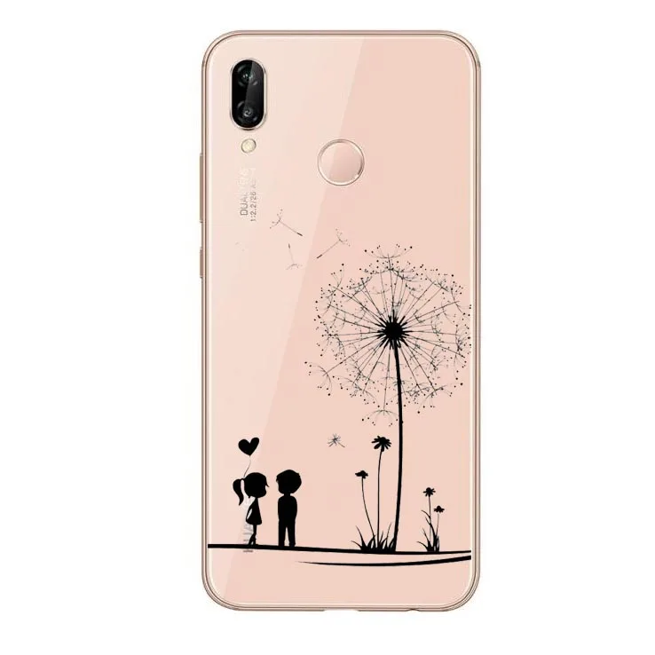 Милый мультяшный силиконовый мягкий чехол для телефона Huawei P8 Lite 2017 P9 P10 Plus P20 Pro Mate