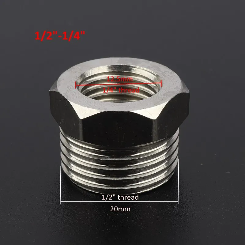 Резьба из нержавеющей стали 1/4 &quot3/8&quot 1/2 &quot3/4&quot 1 &quot Редукционный соединитель