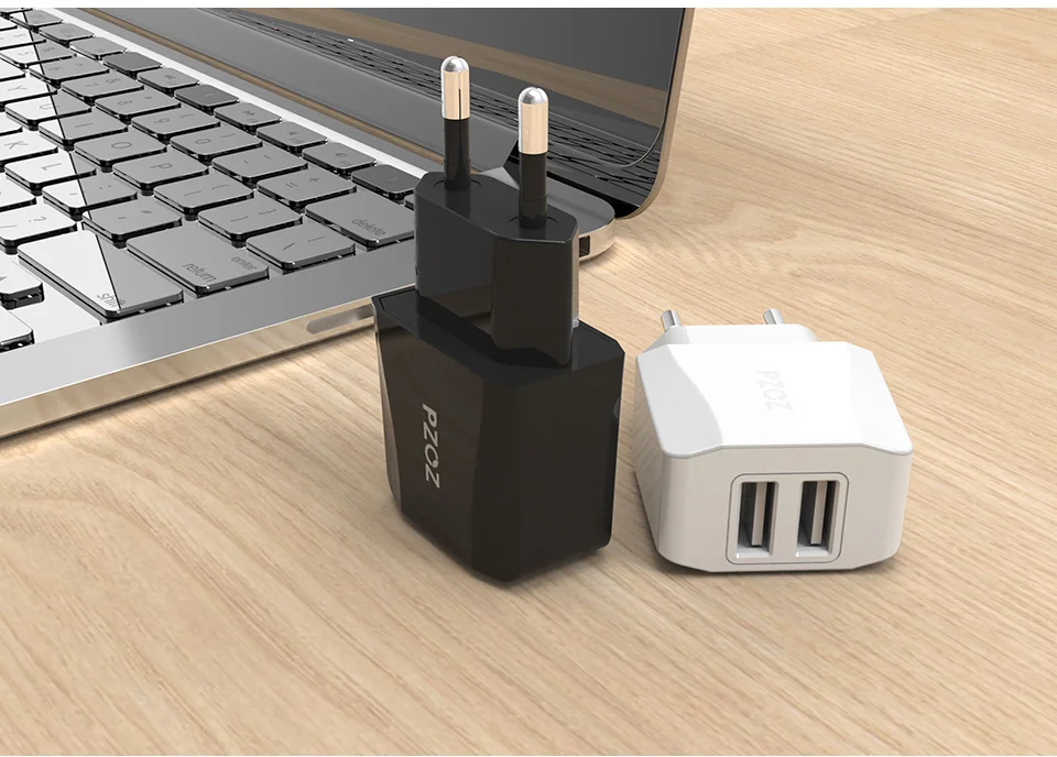 PZOZ USB зарядное устройство 2a Быстрая зарядка для путешествий адаптер с европейской вилкой портативное настенное зарядное устройство кабель для мобильного телефона двойной usb США штекер зарядное устройство