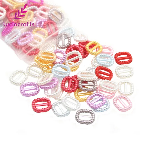 Mixed color 100pcs Lucia crafts 24 шт/100 шт 12,5*10,5 мм акриловые бусины имитация жемчуга Пряжка для шитья одежды бант DIY украшения аксессуары F0303 - Цвет: Mixed color 100pcs