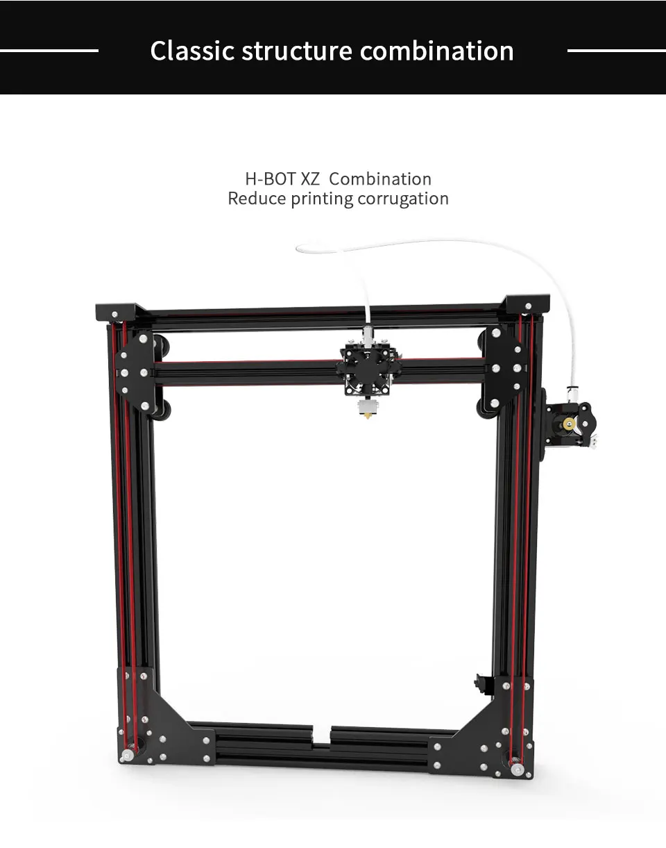 Micromake 3d принтер большой размер печати 245*245*260 мм Micromake C1 металлический лист/Arcylic H-boxxz структура DIY Kit