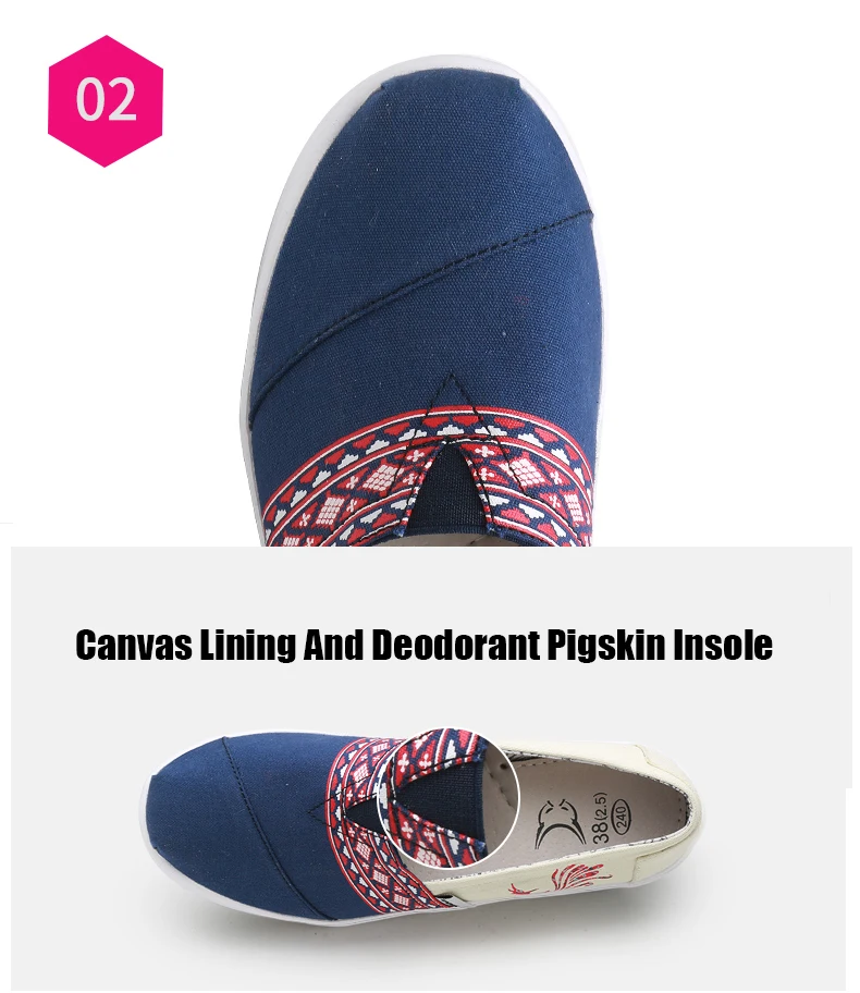 Women Sneakers New Ladies Canvas Shoes Woman Casual Print Breathable Soft Female Platform Footwear