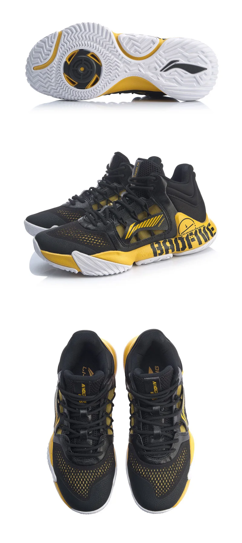 Li-Ning мужская Шторм Профессиональная баскетбольная обувь TUFF RB носимая поддерживающая подкладка облачная Спортивная обувь Кроссовки ABAP073 XYL270