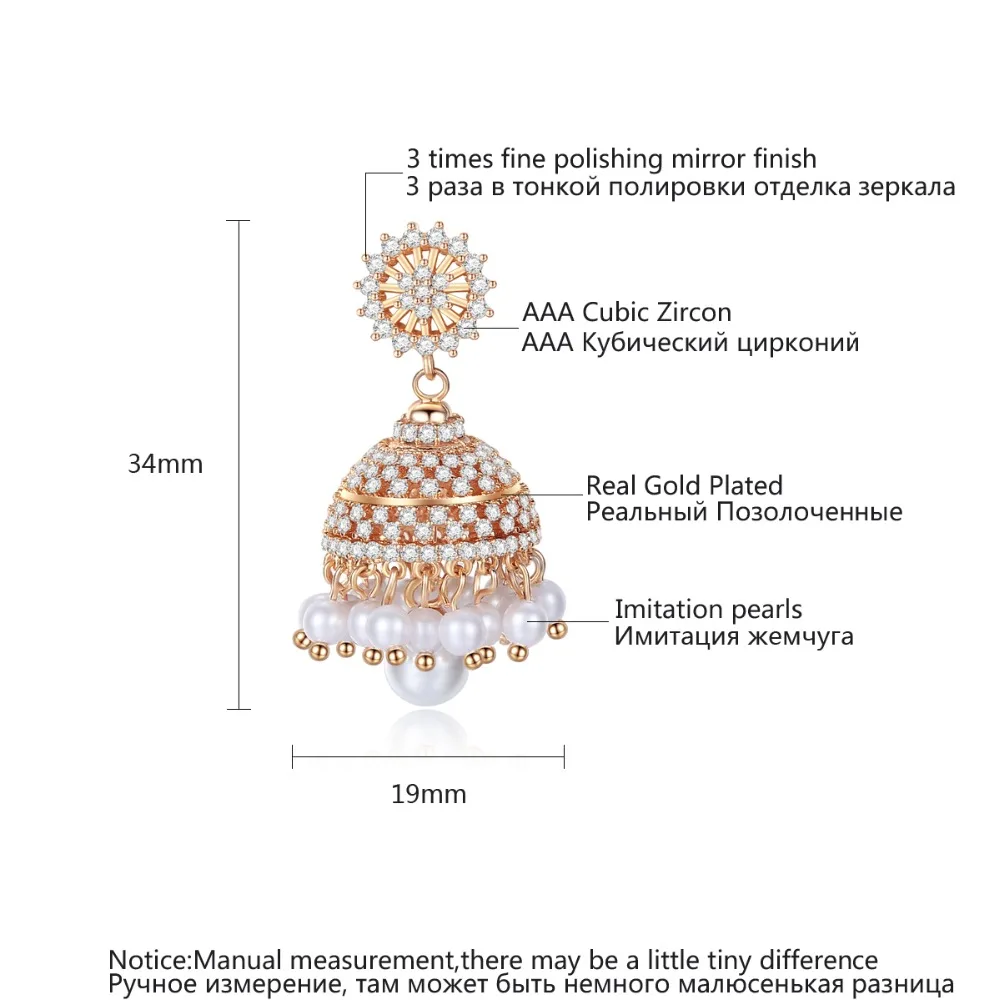LUOTEEMI в богемном стиле Стиль шампанское золото свисающие серьги для женщин с