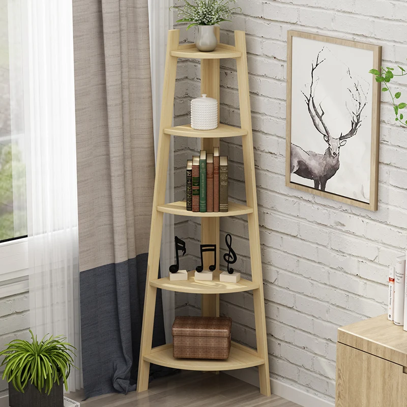 Книжные шкафы Louis Fashion из массива дерева многоэтажная треугольная Подставка для