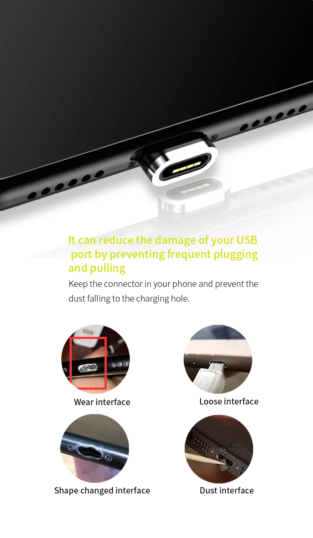 Магнитный кабель WSKEN X1 для iPhone, Магнитный зарядный кабель Micro USB, кабель usb type C USB C для samsung huawei 3A, быстрое зарядное устройство