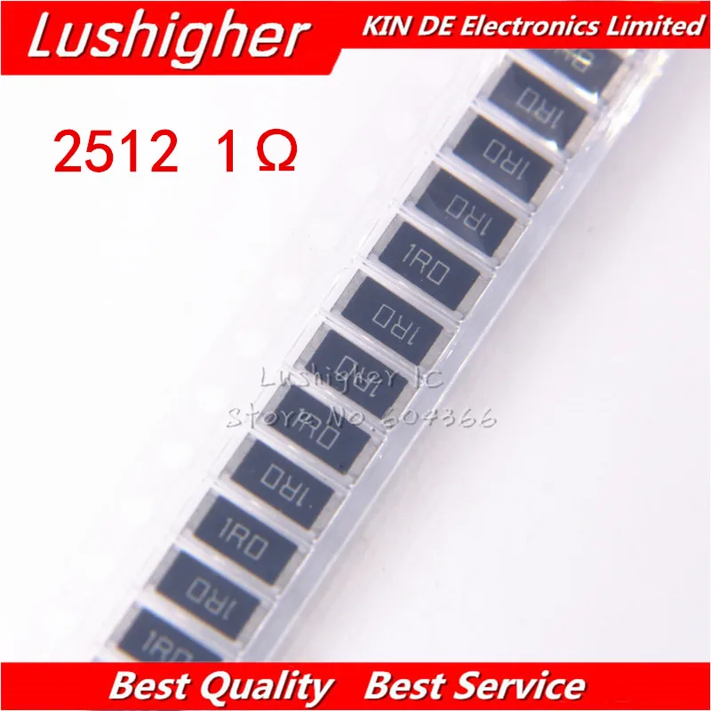 50 шт. 2512 SMD 1W 1% 1R 1 Ом 1ohm 1R0 1R00 резистор|Резисторы| |