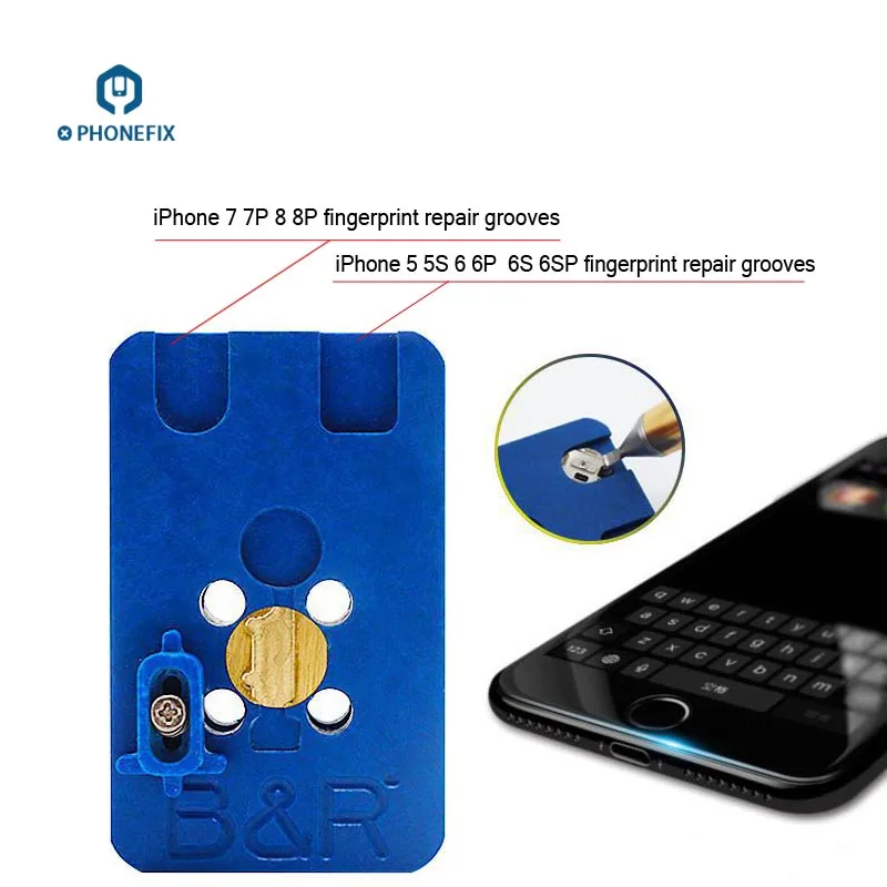 PHONEFIX отпечаток пальца быстродействующая нагревательная платформа Кнопка возврата Home паяльный инструмент для ремонта мобильных телефонов для iPhone 8 8P 7 7Plus 6S 6G