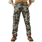 Брюки-карго мужские, хлопковые, камуфляжные, прямые, в стиле милитари, армейские, осень 38, 2020