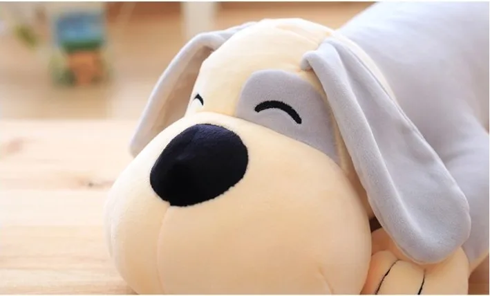 Мягкая игрушка в виде собаки лежа мягкая подушка собака медведь кукла для