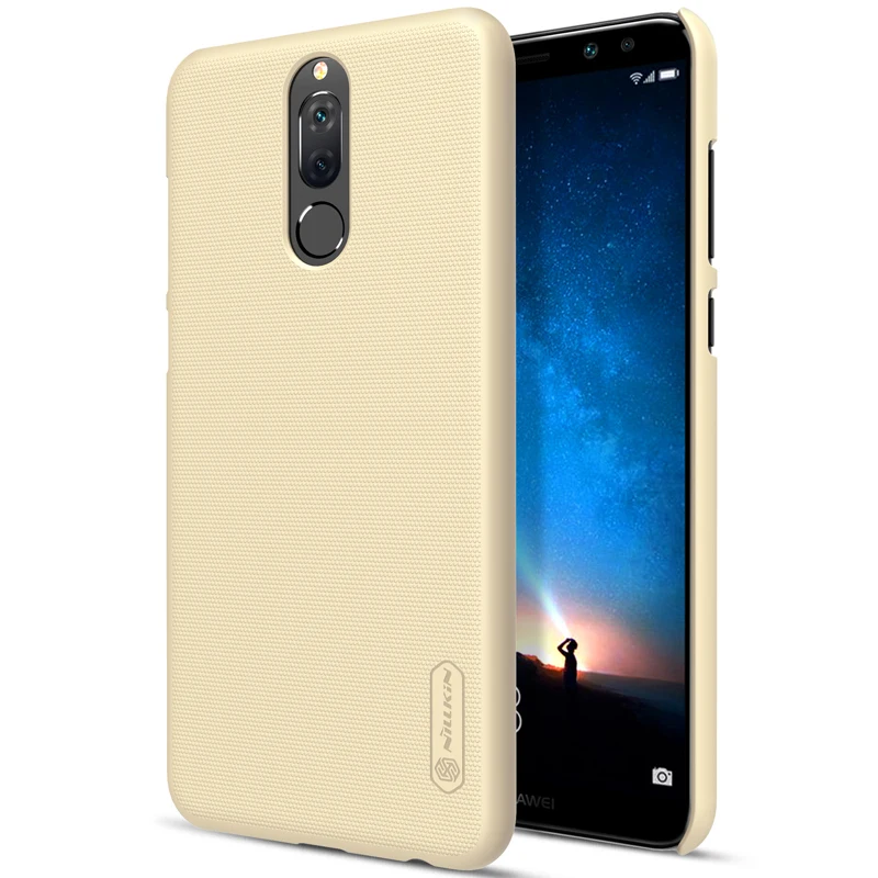 Gold Чехол Nillkin для huawei mate 10 Lite матовый защитный чехол-накладка для huawei mate 10 Lite/Honor 9i Nova 2i с держателем для телефона - Цвет: Gold