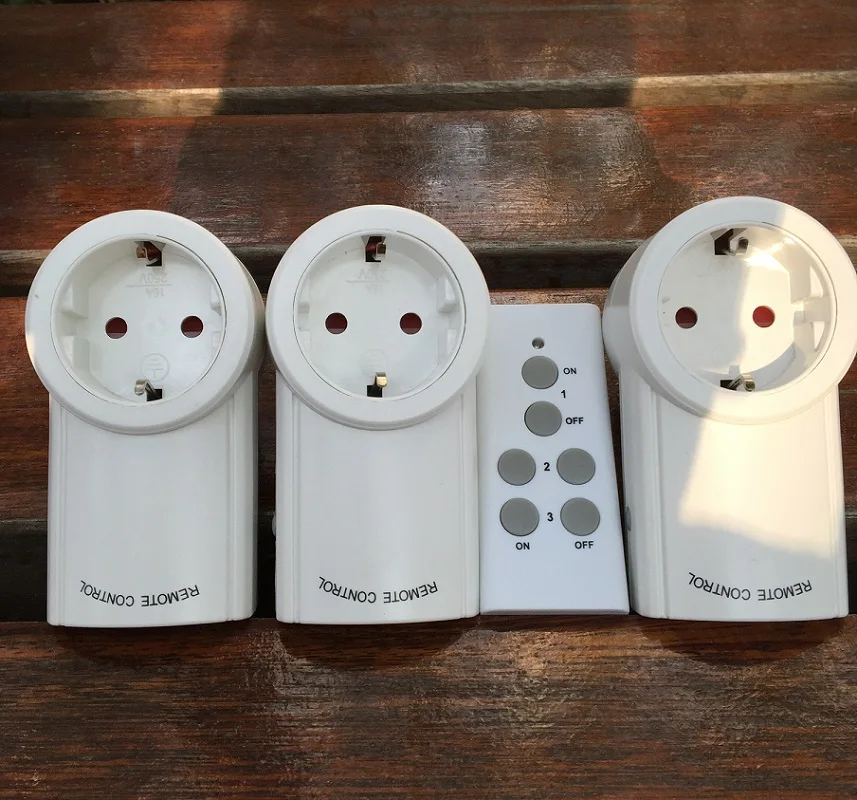 Универсальный Немецкий разъем питания беспроводной дистанционный выход 433 92 МГц