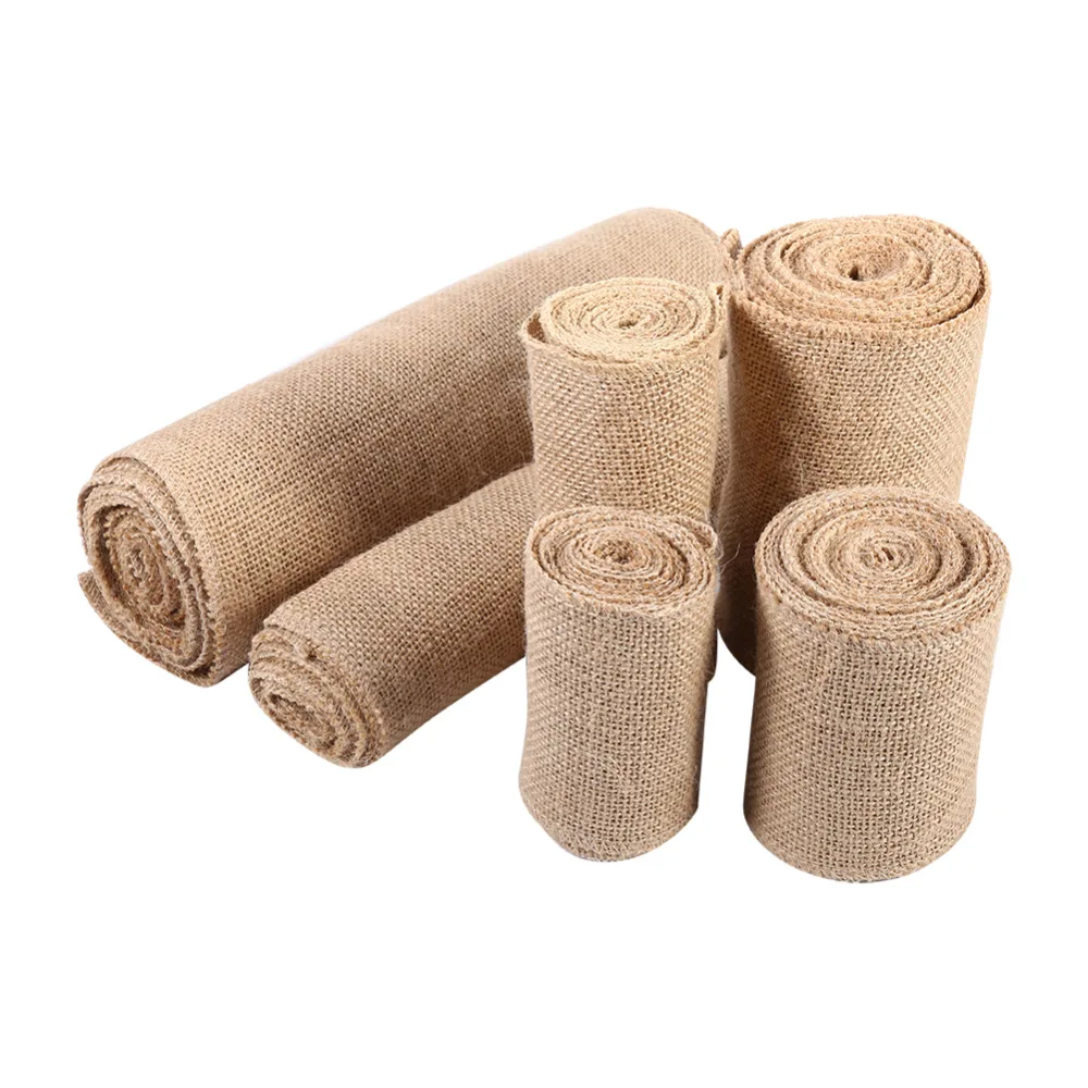 Свадебное украшение из натурального джутового мешковины Sisal Trim Jute вечерние