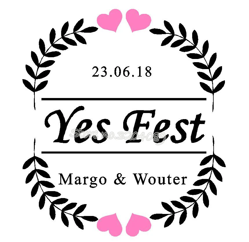 Наклейка на пол для свадьбы танцпола да Фест заказ два сердца цвет под имя и Дата