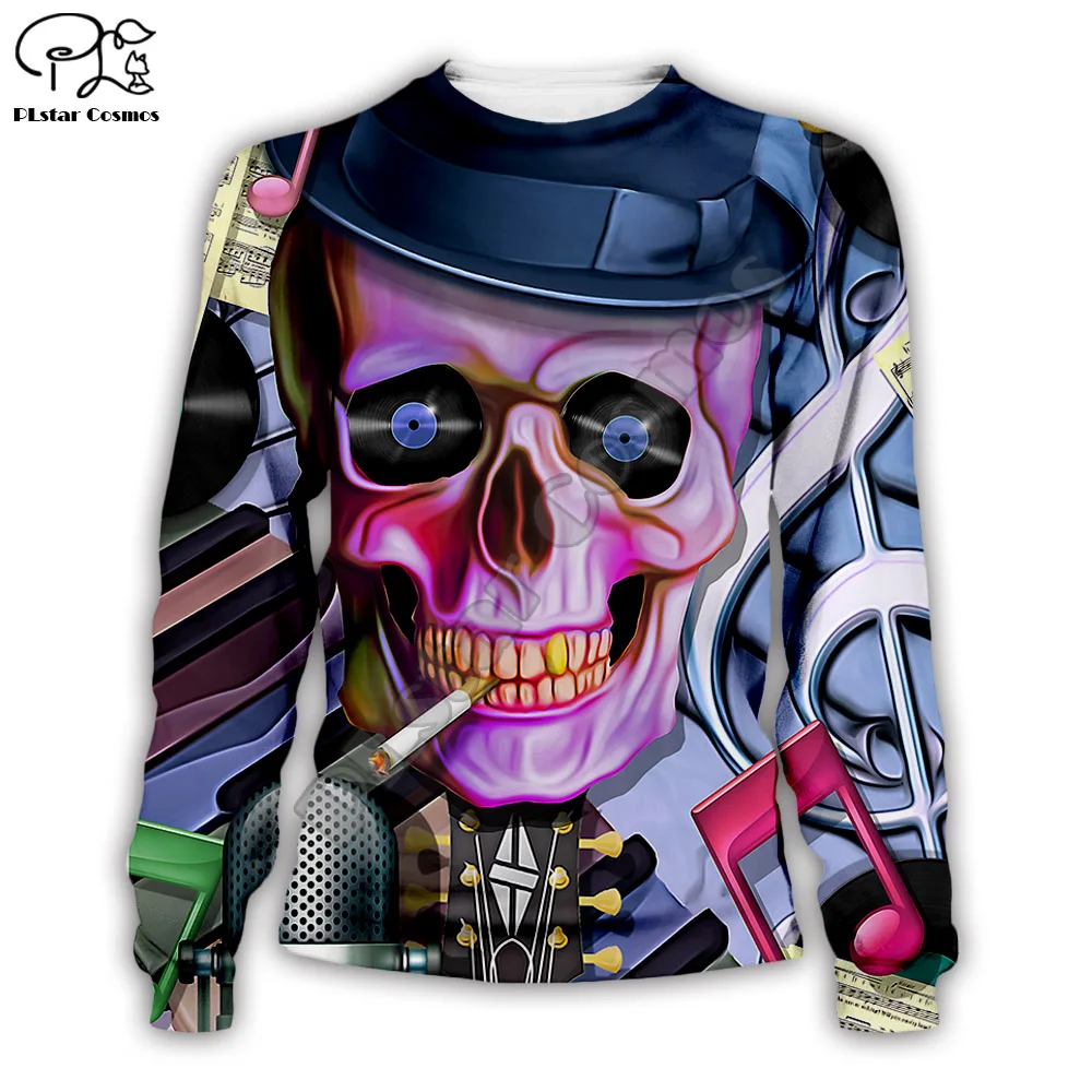 

Halloween Smoking Skull head print Men 3d Hoodies Sweatshirts Funny HipHOP singer Streetwear Hooded Autumn Jackets Tracksuits