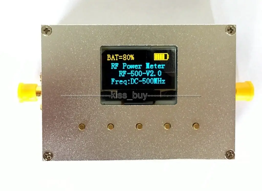 100K 500 МГц цифровой oled дисплей RF измеритель мощности частота 75 ~ + 15 дБм мягкое