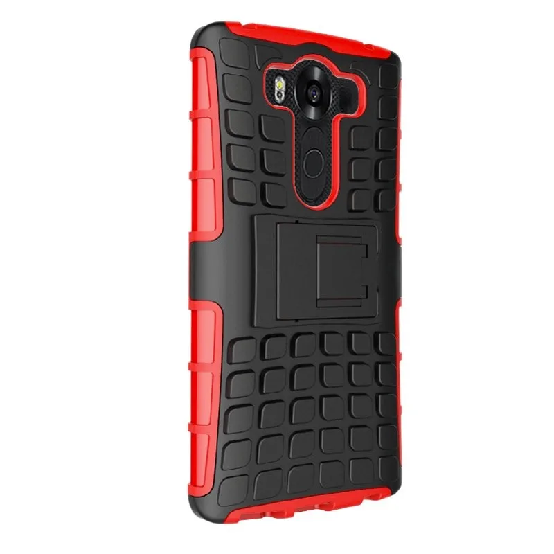 Для LG V10 H968 F600/G4 Pro Hybrid PC + TPU Броня Heavy Duty Kickstand Противоударный Стенд Держатель