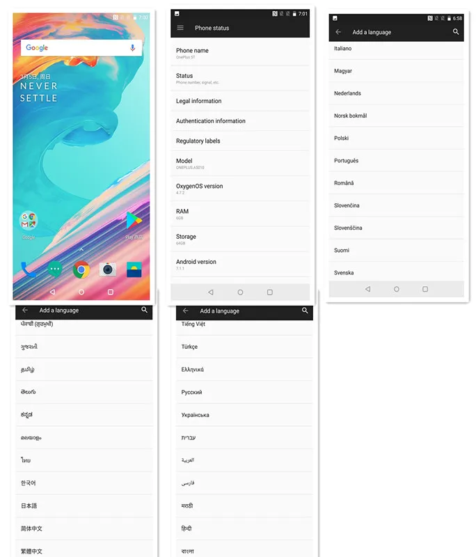 OnePlus 5 т a5010 оригинальный 8 ГБ/128 ГБ полный Экран Snapdragon 835 смартфон 4G NFC LTE Быстрая
