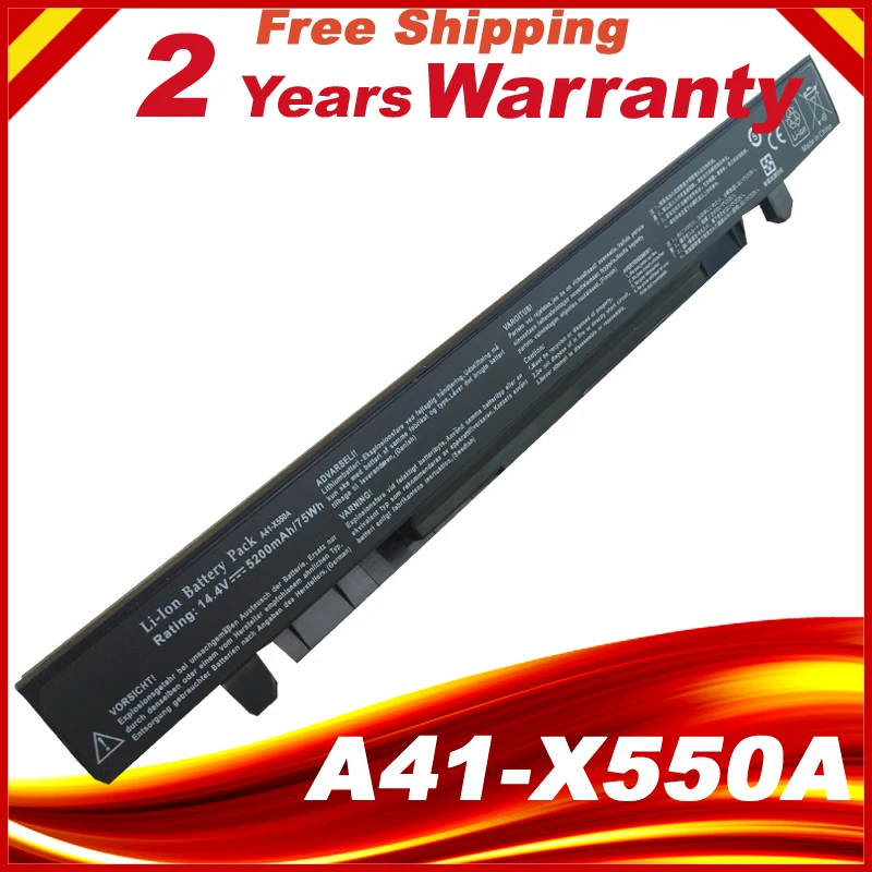 Аккумулятор для ноутбука HSW X550A Сменный аккумулятор ASUS A41 X550 A450 P550 F550 k550 R510 X 450