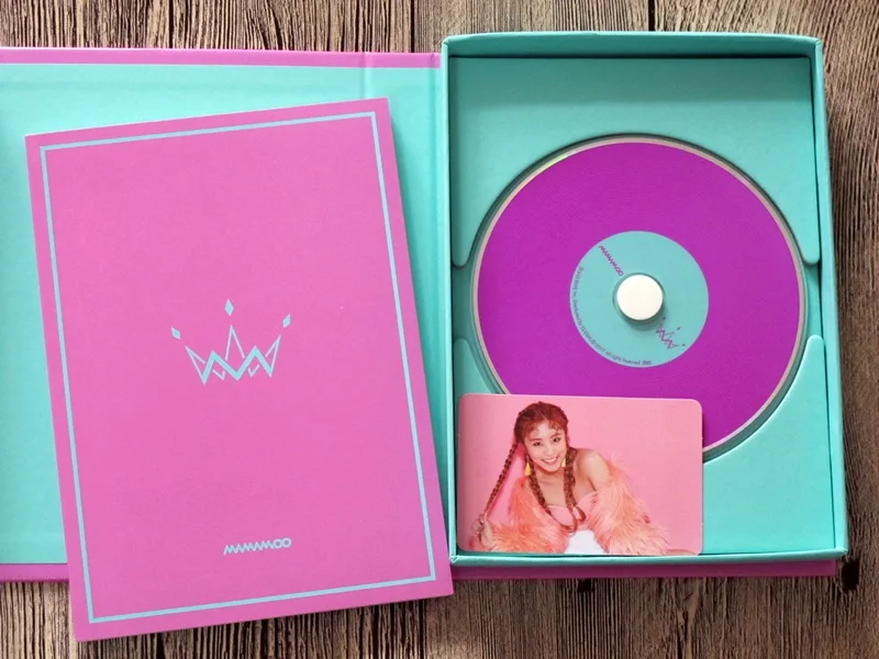 MAMAMOO с автографом 2017 мини альбом Фиолетовый CD корейский + подписанный плакат