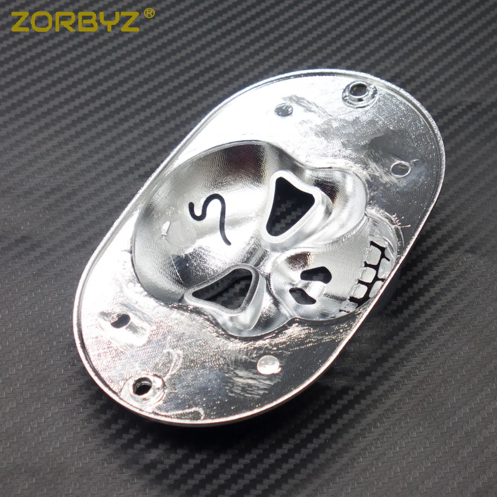 ZORBYZ Новый Хром Череп хвост светильник воротник Маска крышка подходит для Harley Touring