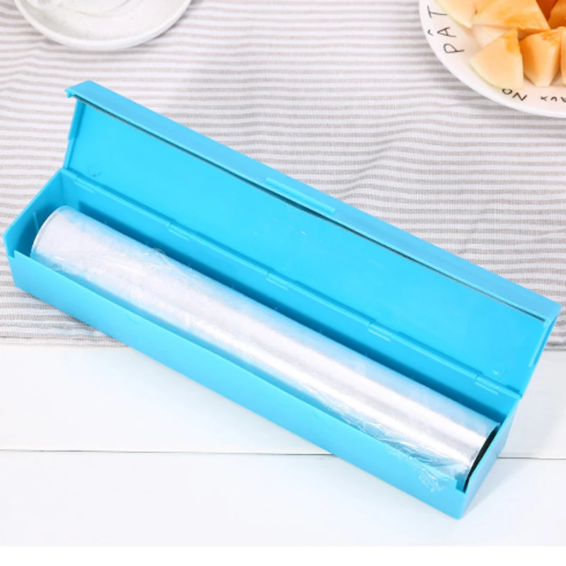 Plastic Wrap Dispensers Kitchen Cling Food Cutter Box Storage Tool | Дом и сад