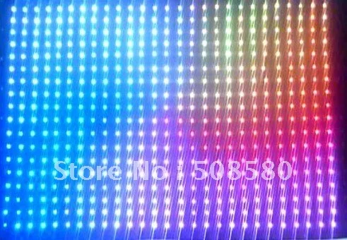 2x3 М RGB LED видео занавес SMD 5050/огнеупорная велюровая ткань 176 шт + контроллер 7CHS SD &