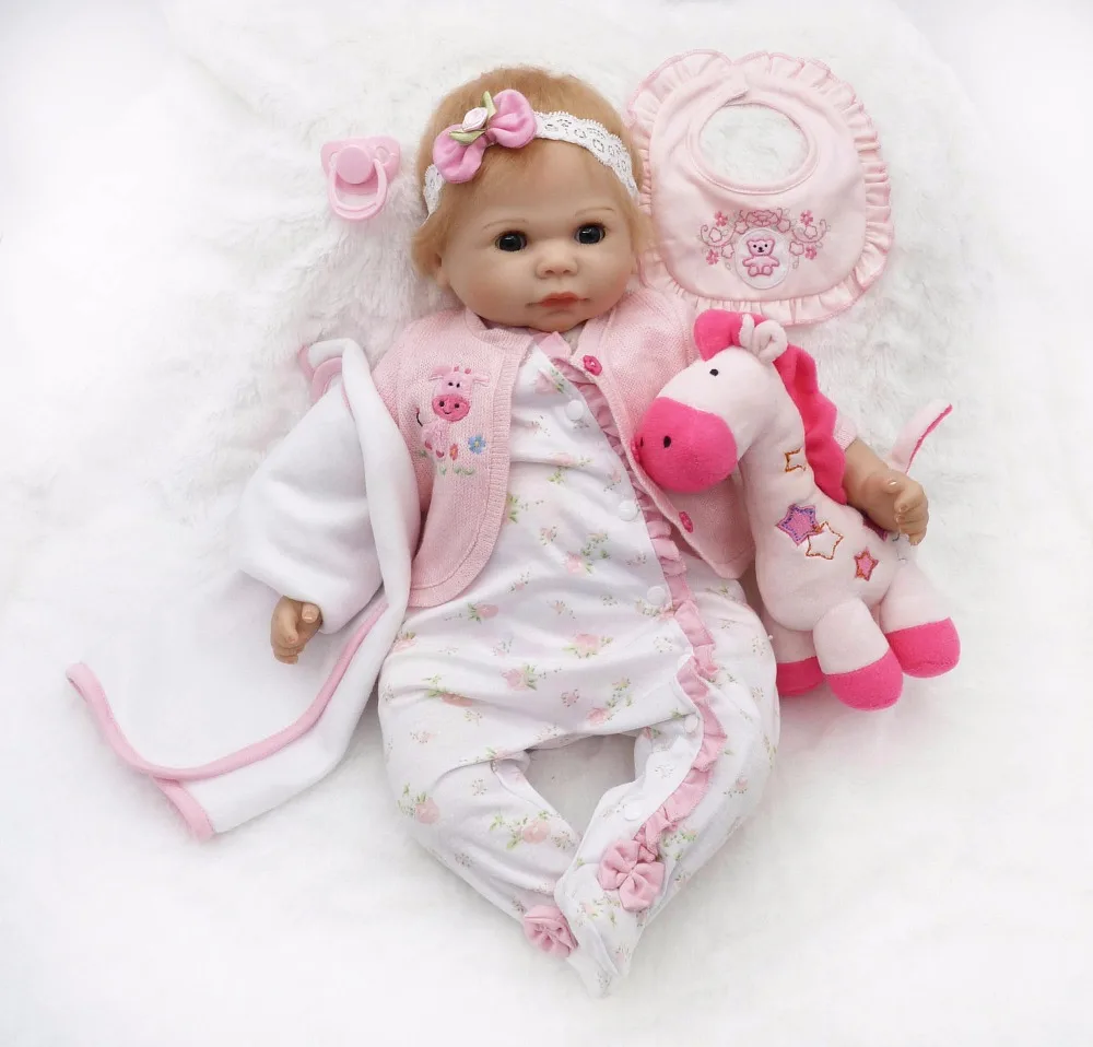 Новый Дизайн Bebe Reborn девушка кукла с открытым/закрыть глаза Розовая Принцесса Adora
