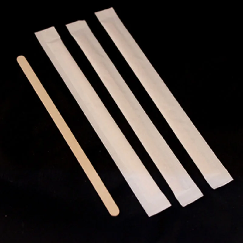 Бесплатная доставка 200 шт. деревянной палочкой одноразовые Кофе мешалку