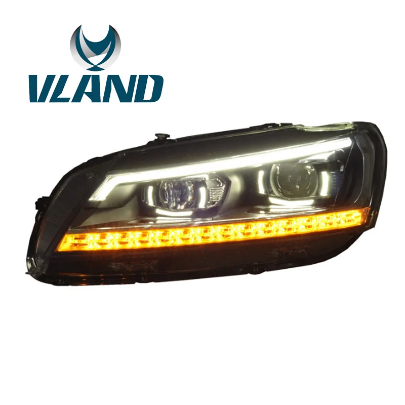 VLAND Заводская Автомобильная головная лампа для Passat B7 2012 2013 2014 2015 светодиодная