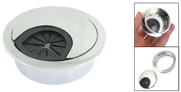 51 мм пластиковая Металлическая Настольная Крышка для кабеля органайзер с