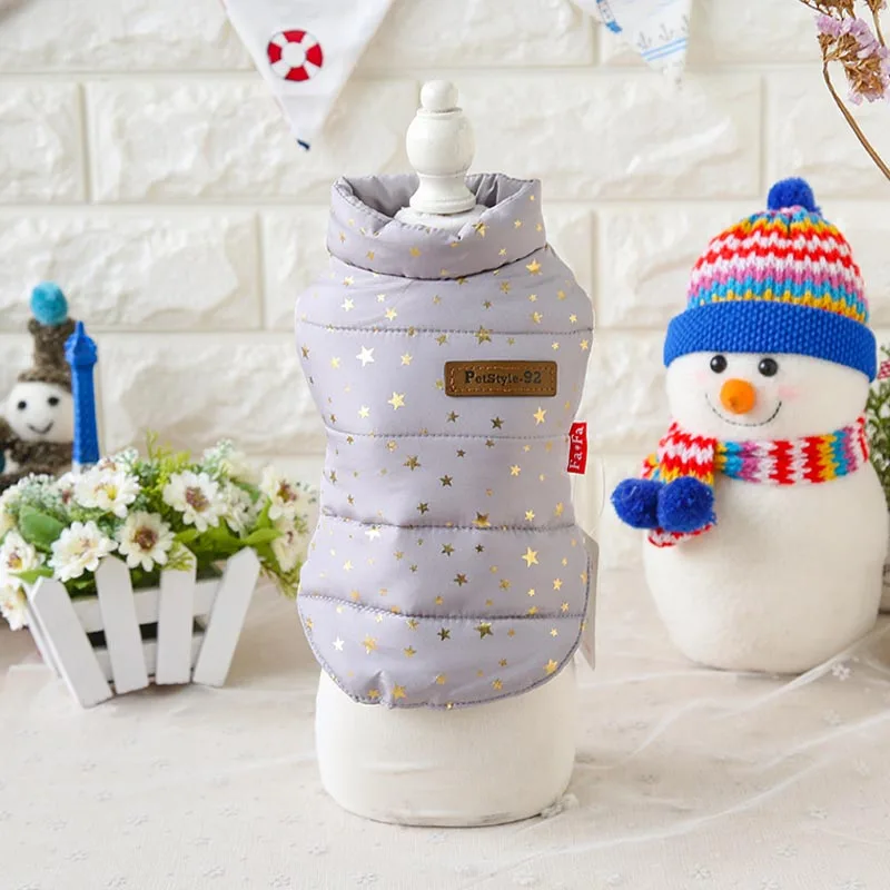 Bling Star Pet зимнее пальто для собак ветрозащитная куртка для собак наряд теплая собака породы чихуахуа одежда для маленьких собак Mediun Dogs
