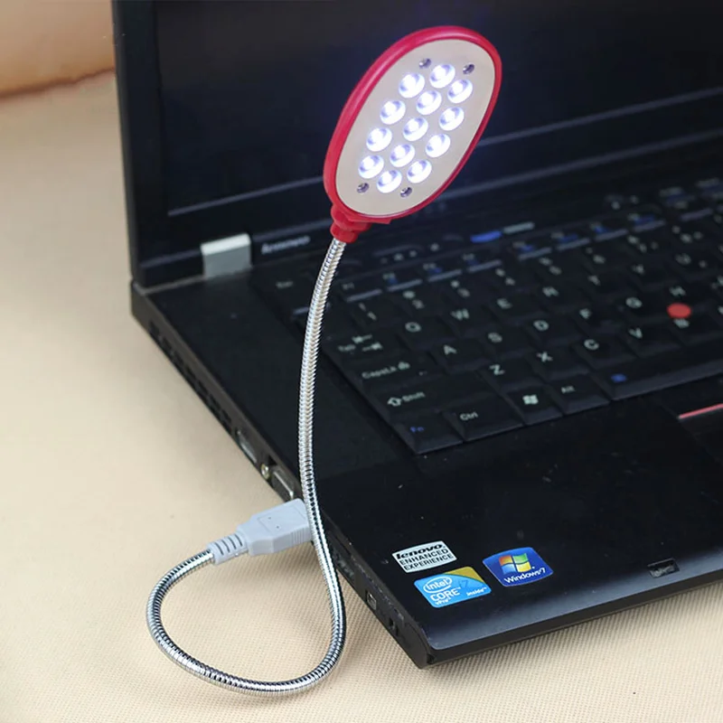 

Creative 13LED notebook night light 360 degree rotating USB keyboard lighting table lighting indoor lighting lampara
