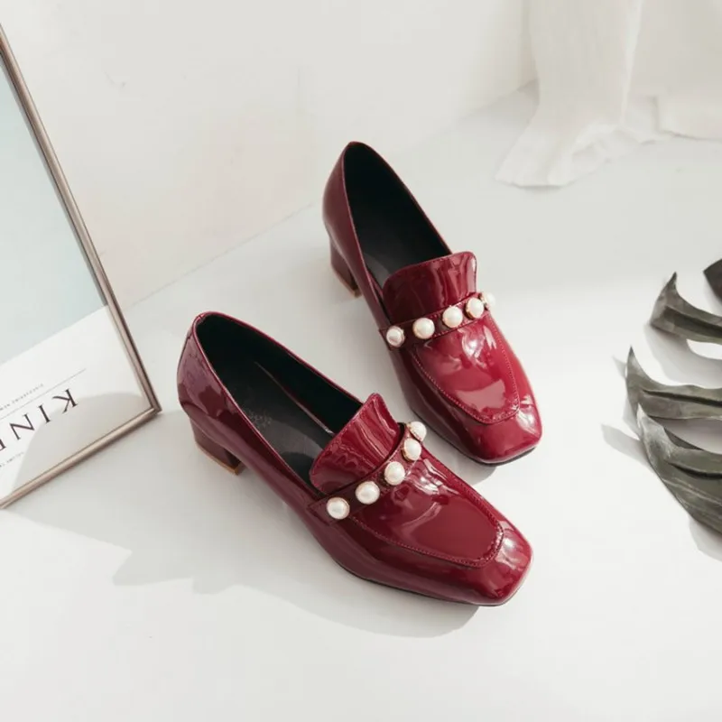 Туфли лодочки женские из лакированной кожи роскошные вечерние туфли ручной